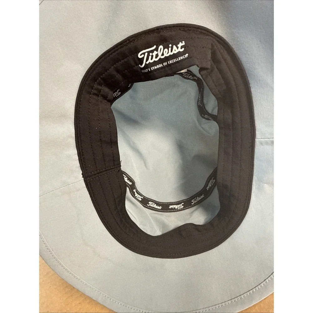 Titleist Golf Bucket Hat Men Grey Wide Brim Sun Boonie Cap Adjustable
